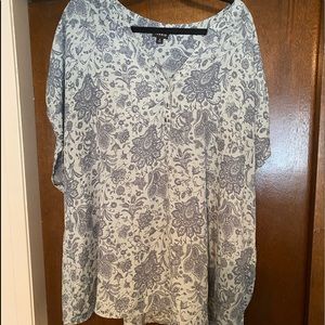 Blue torrid tunic shirt